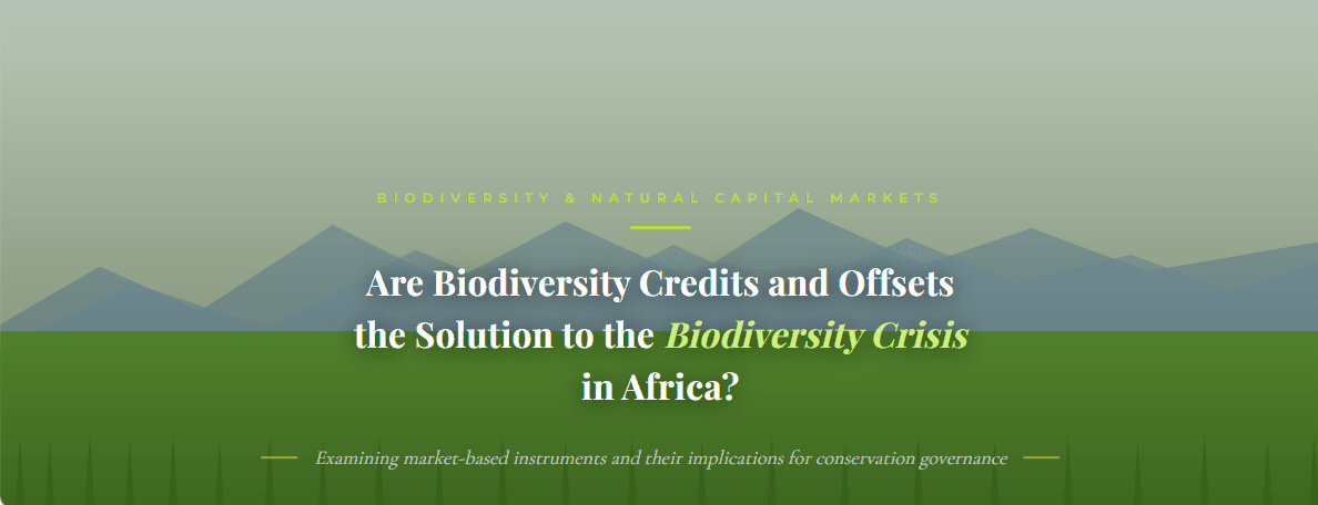 Are Biodiversity Credits and Offsets the Solution to the Biodiversity Crisis in Africa?